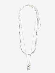 Pilgrim - BATHILDA recycled 2-in-1 necklace - silmatorkavad kaelakeed - silver plated - 1