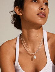 Pilgrim - BATHILDA recycled 2-in-1 necklace - statement halskæder - silver plated - 4