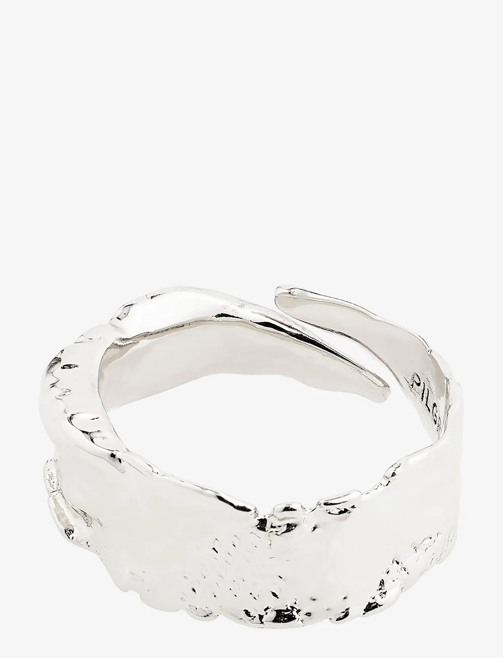 Pilgrim - BATHILDA recycled rustic ring - konfirmasjon - silver plated - 1