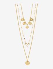 Pilgrim - Necklace Carol Gold Plated Crystal - statement halskæder - gold plated - 1