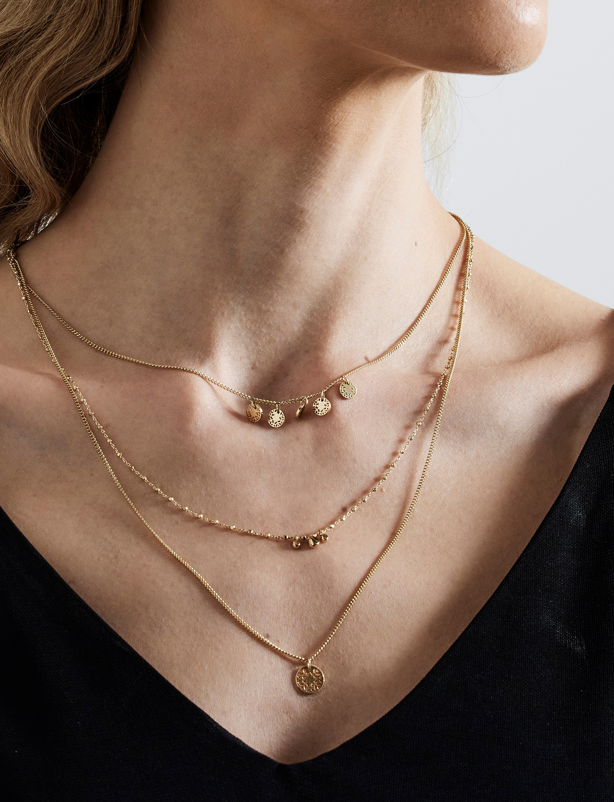 Pilgrim - CAROL layered necklace 3-in-1 - gold plated - 2