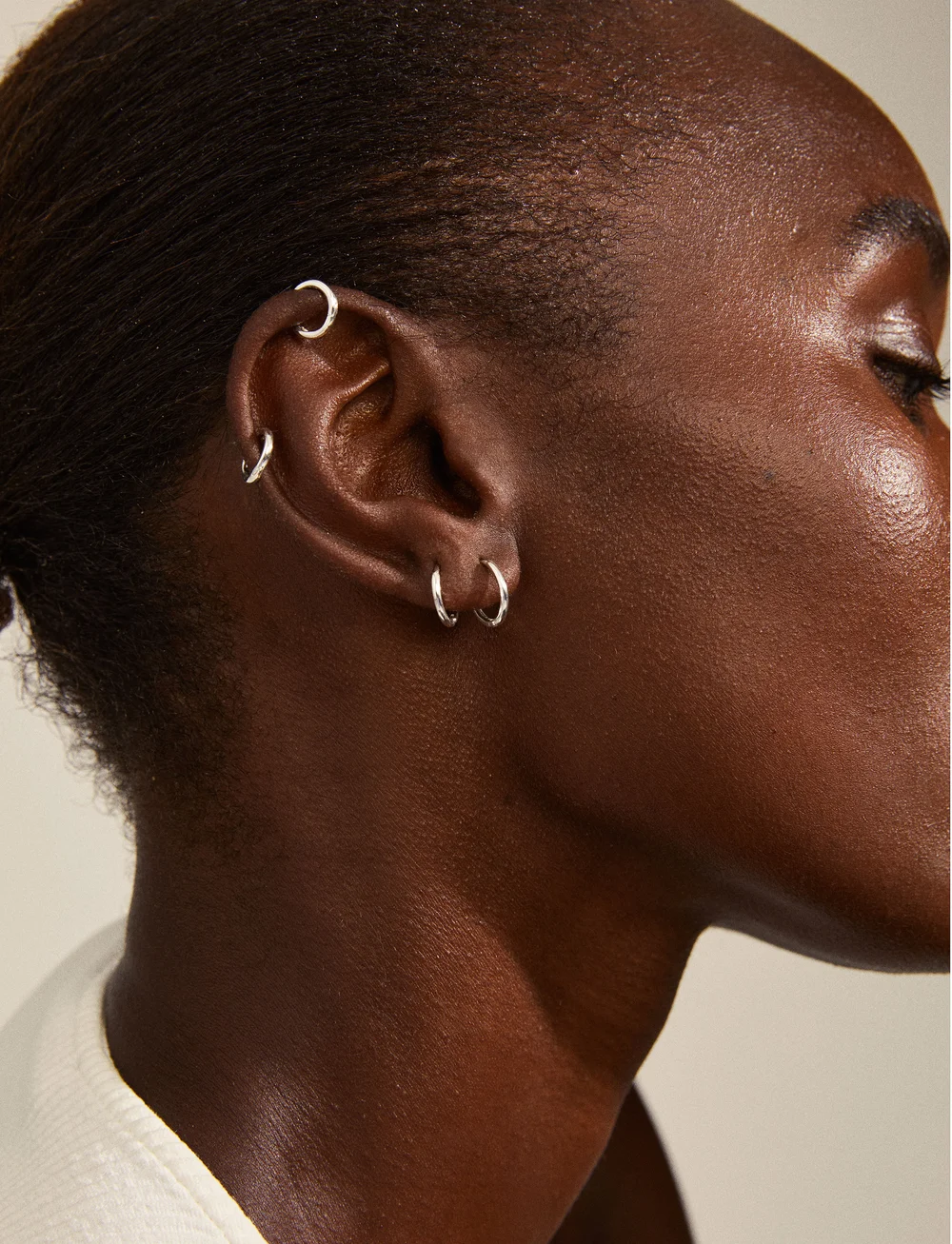 Pilgrim - ARIELLA recycled hoop earrings 2-in-1 set - kreolen - silver plated - 0