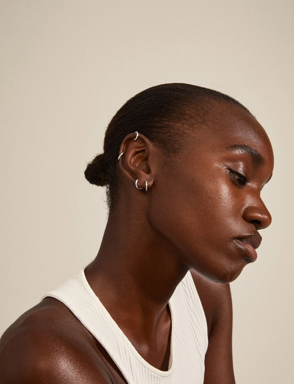 Pilgrim - ARIELLA recycled hoop earrings 2-in-1 set - kreolen - silver plated - 2