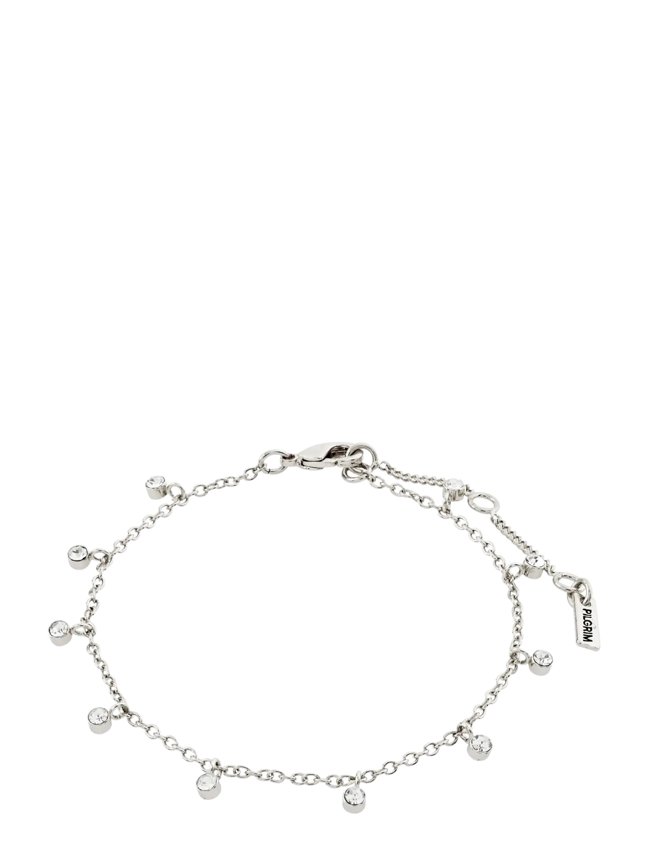 PILGRIM Maja Crystal Multi Drops Armband Silber-Plated Silber - One Size - Damen