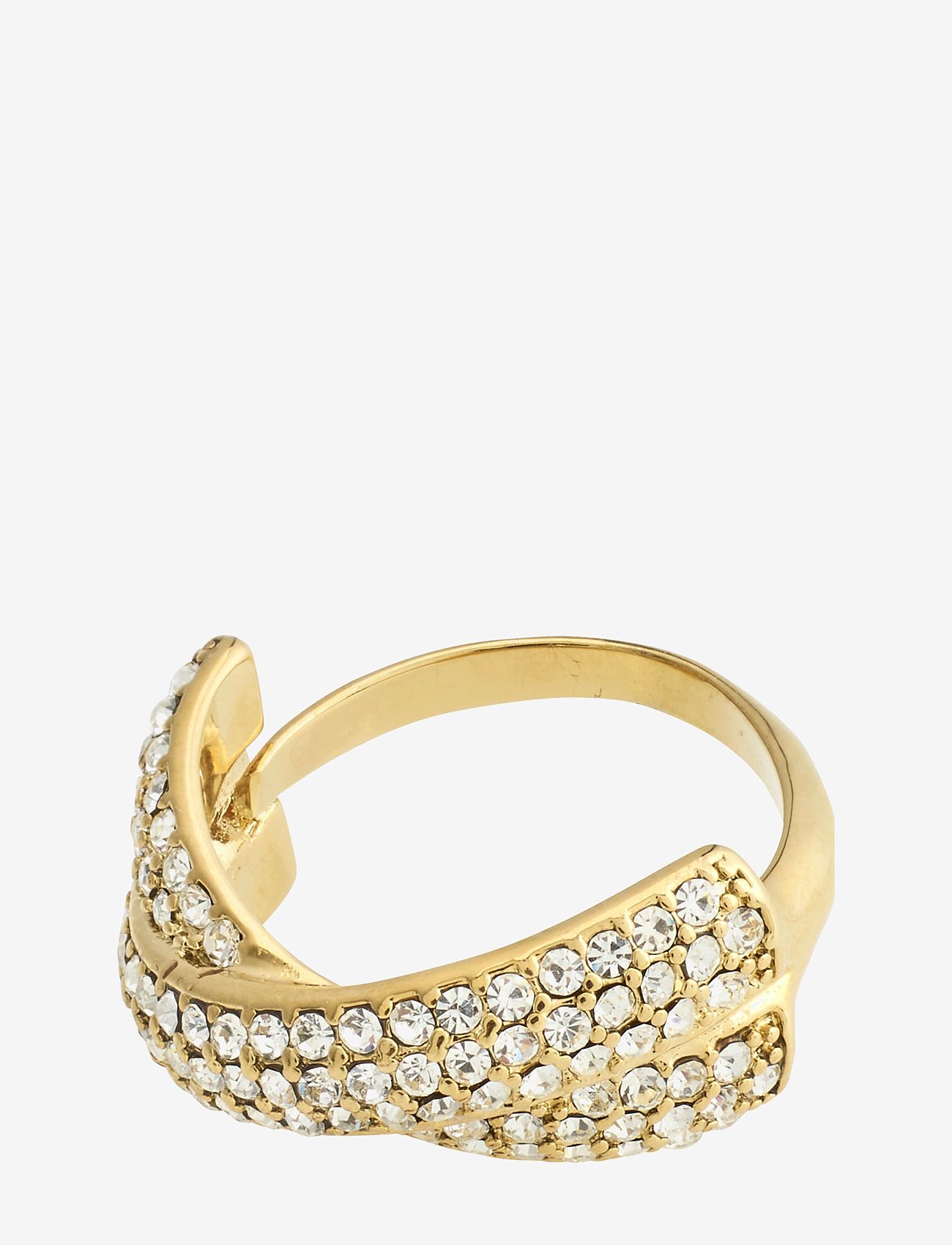 Pilgrim - EDTLI crystal ring gold-plated - odzież imprezowa w cenach outletowych - gold plated - 0