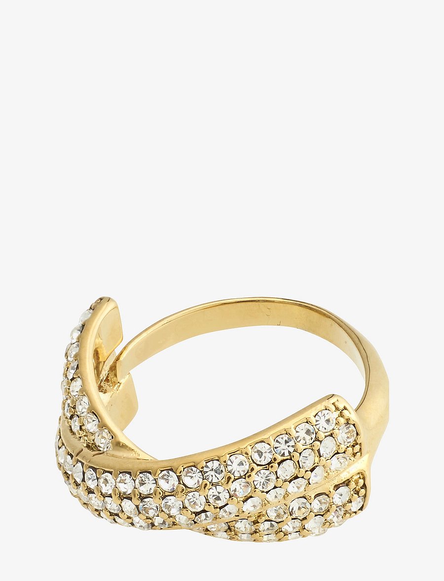 Pilgrim - EDTLI crystal ring - gold plated - 0