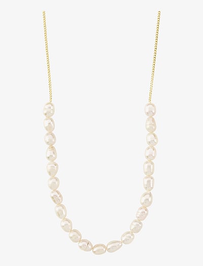 Pilgrim BERTHE pearl necklace gold-plated - Pärlhalsband - GOLD PLATED / gold