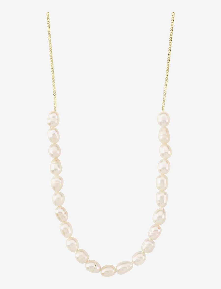 Pilgrim - BERTHE pearl necklace gold-plated - perlekæder - gold plated - 1