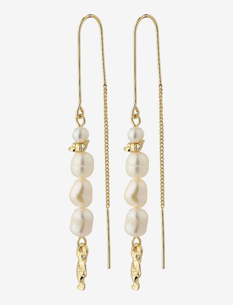 Pilgrim - BERTHE pearl chain earrings - pärlitega kõrvarõngad - gold plated - 1