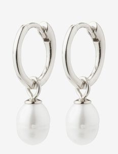 BERTHE recycled pearl hoop earrings, Pilgrim