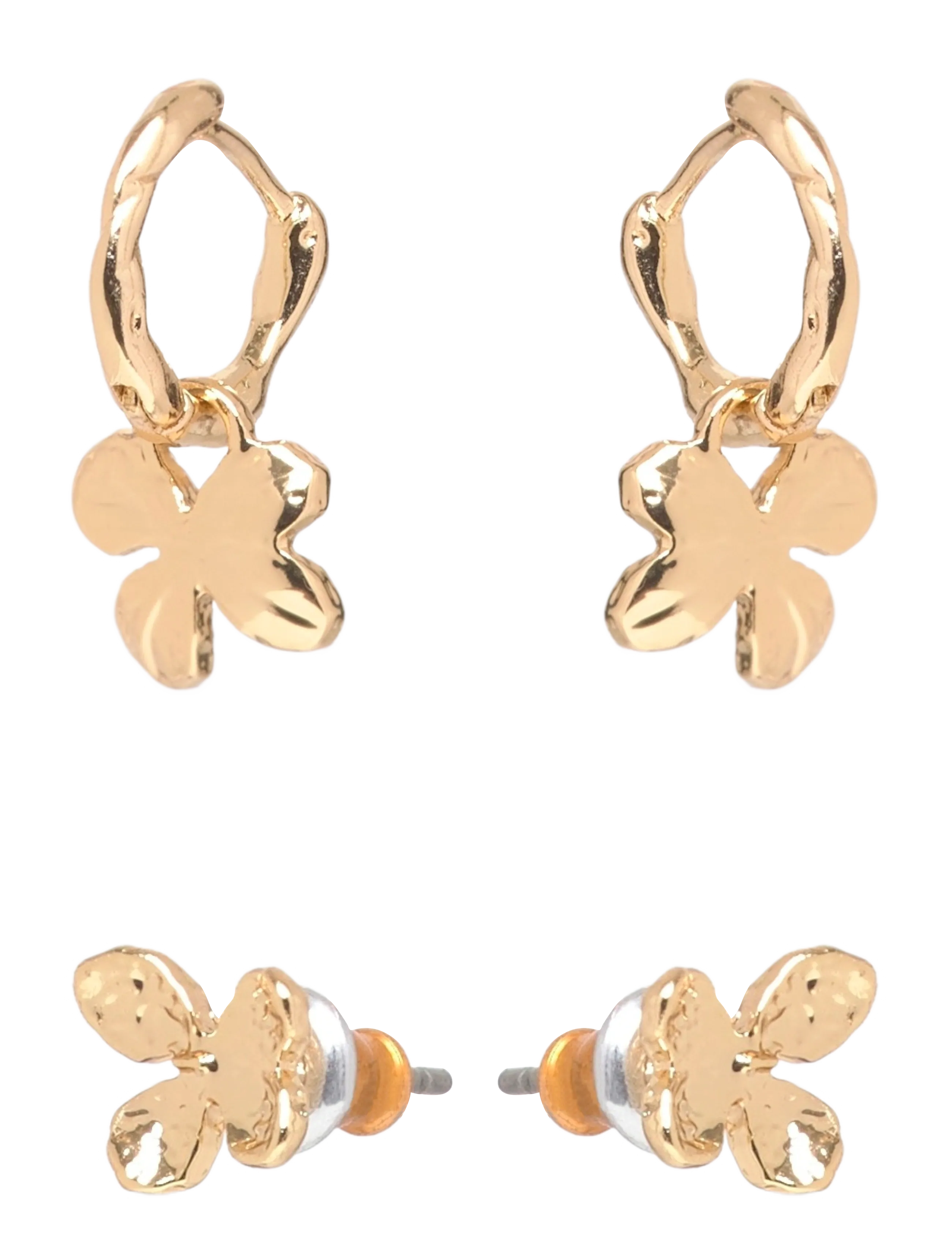 Pilgrim AJANI earrings 2-in-1 set, gold-plated - Kollektionen - GOLD PLATED / gold