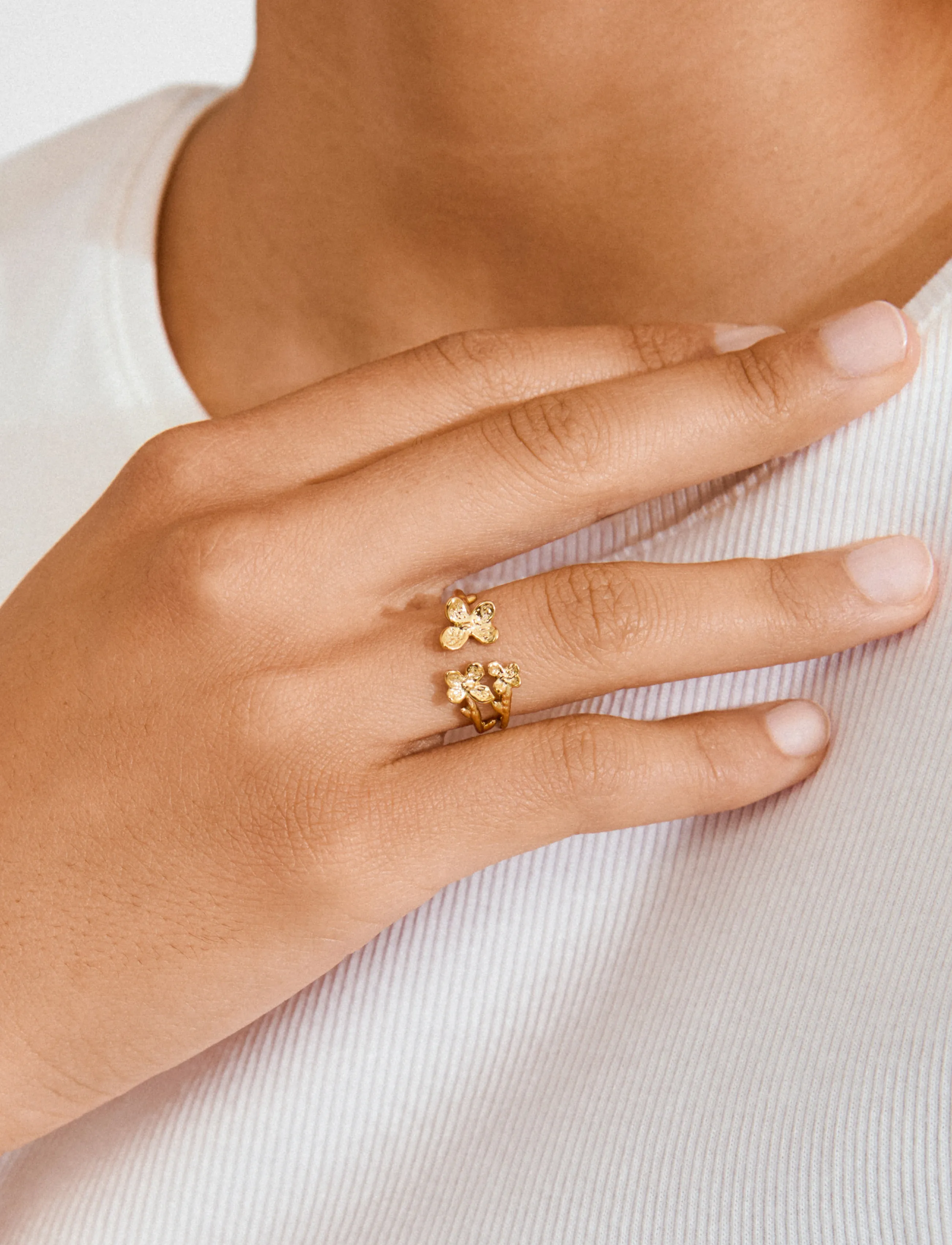 Pilgrim - AJANI ring gold-plated - festmode zu outlet-preisen - gold plated - 2