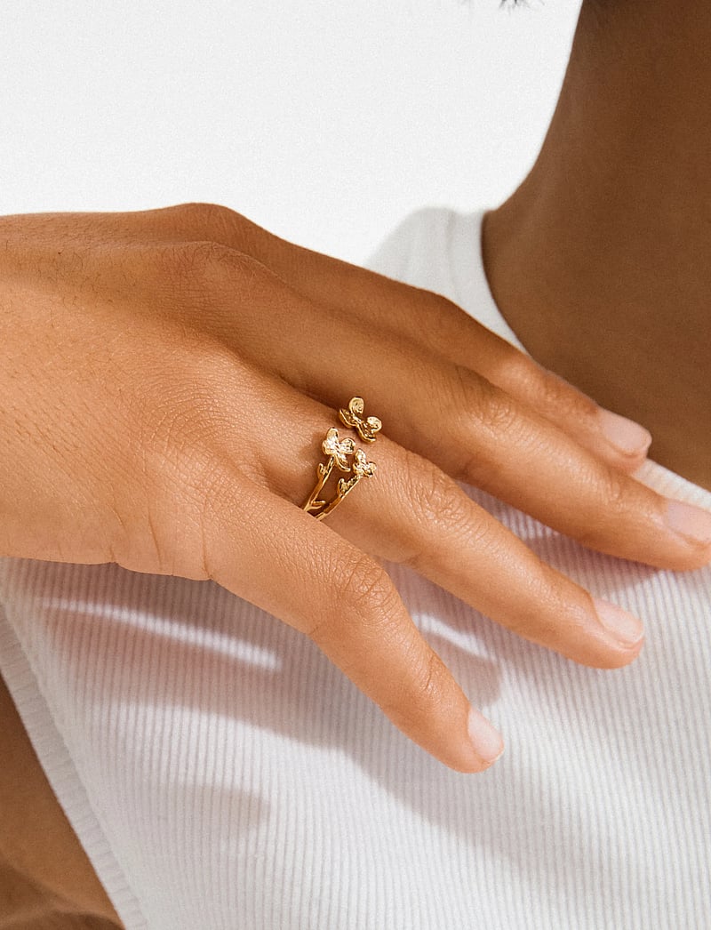 Pilgrim - AJANI ring gold-plated - konfirmationstøj - gold plated - 3