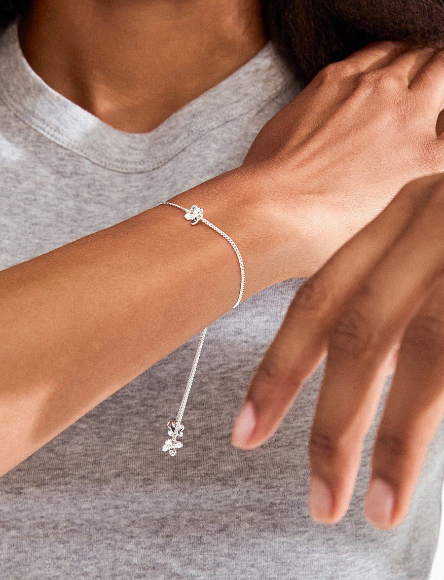 Pilgrim - AJANI bracelet silver-plated - ketjurannekorut - silver plated - 2