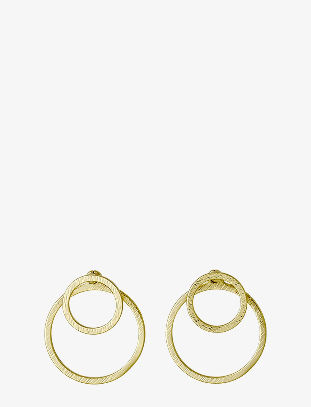 Pilgrim - ZOOEY recycled 2-in-1 earrings - hoops - gold plated - 1