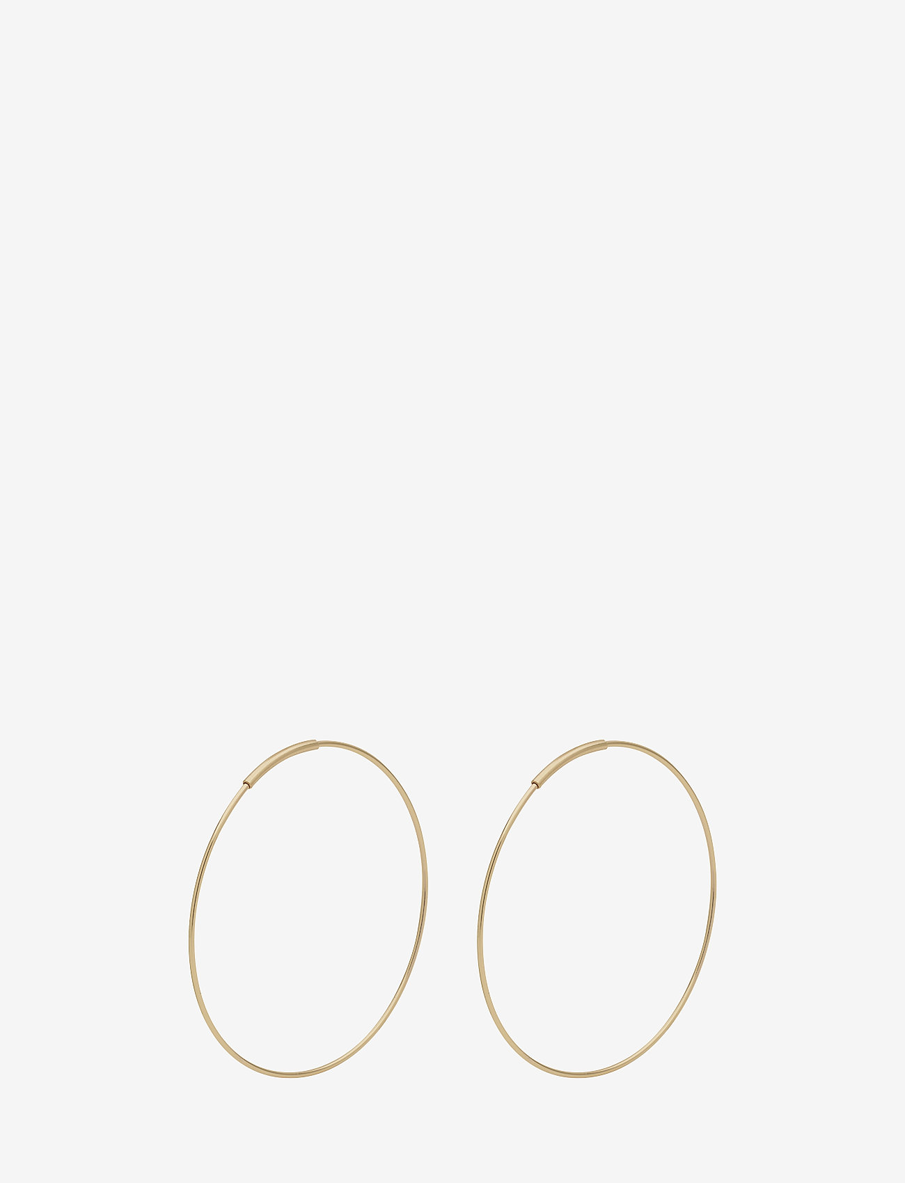 Pilgrim - RAQUEL x-large recycled hoop earrings - korvarenkaat - gold plated - 0
