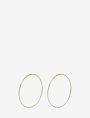 Pilgrim - RAQUEL x-large recycled hoop earrings - lanko formos auskarai - gold plated - 0