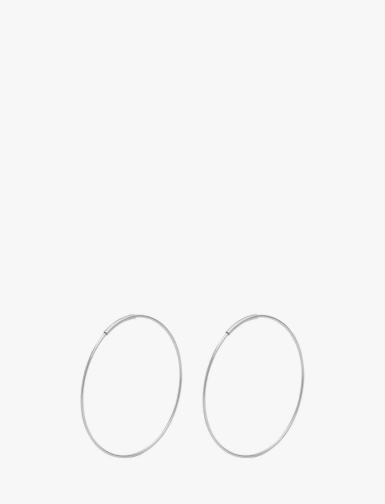 Pilgrim - RAQUEL x-large hoop earrings silver-plated - creoler & hoops - silver plated - 0