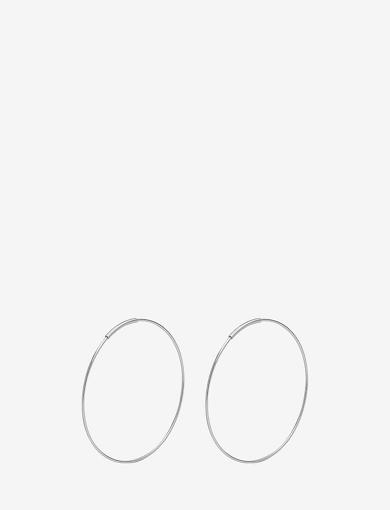 Pilgrim - RAQUEL x-large hoop earrings silver-plated - hoops kõrvarõngad - silver plated - 0