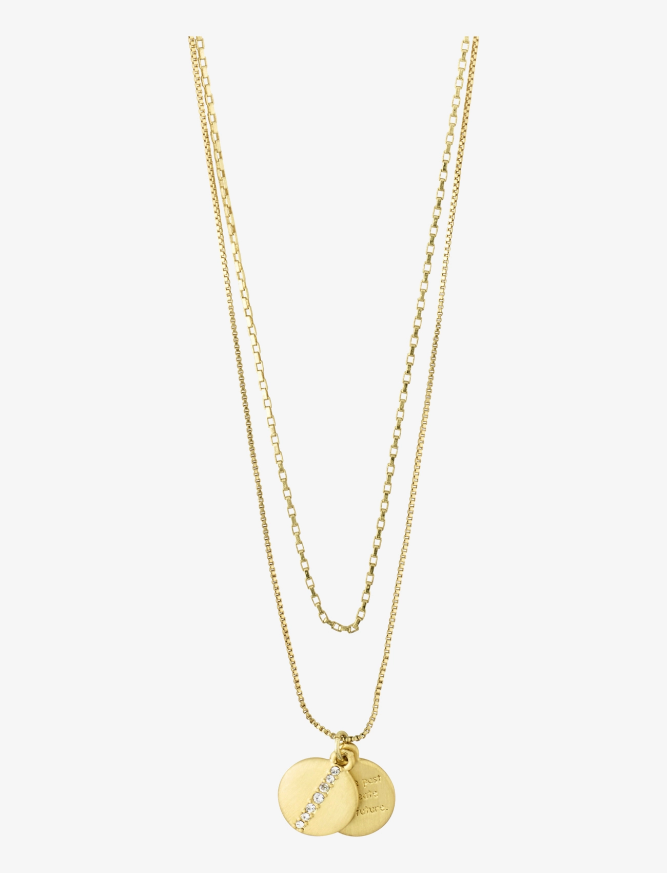 Pilgrim - CASEY coin pendant necklace 2-in-1 - gold plated - 0