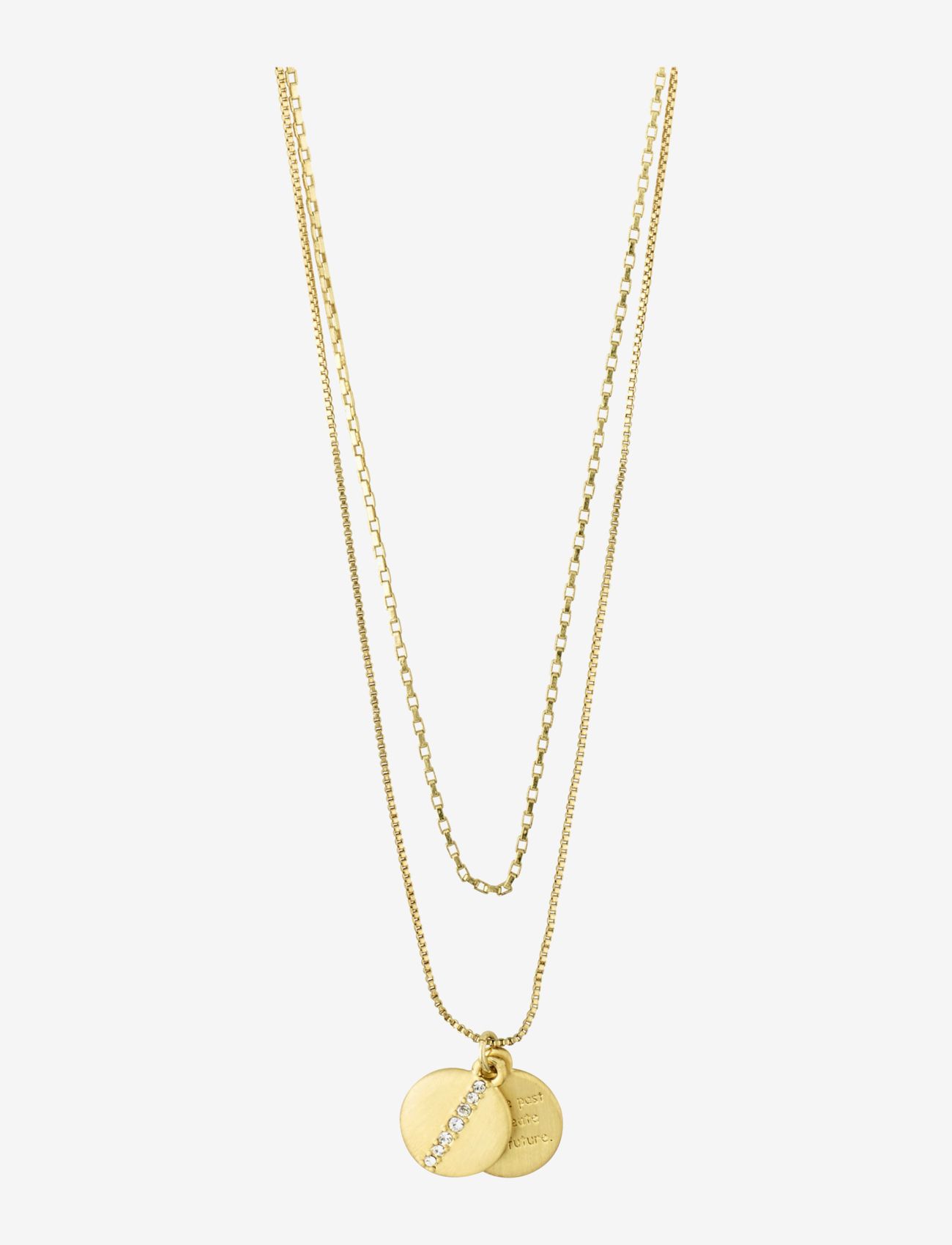 Pilgrim - CASEY coin pendant necklace 2-in-1 - gold plated - 1