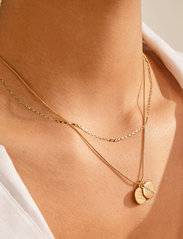 Pilgrim - CASEY coin pendant necklace 2-in-1 - naszyjniki z wisiorkami - gold plated - 6