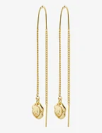 JOLA recycled long chain earrings - GOLD PLATED