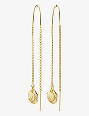 Pilgrim - JOLA recycled long chain earrings - pendant earrings - gold plated - 0