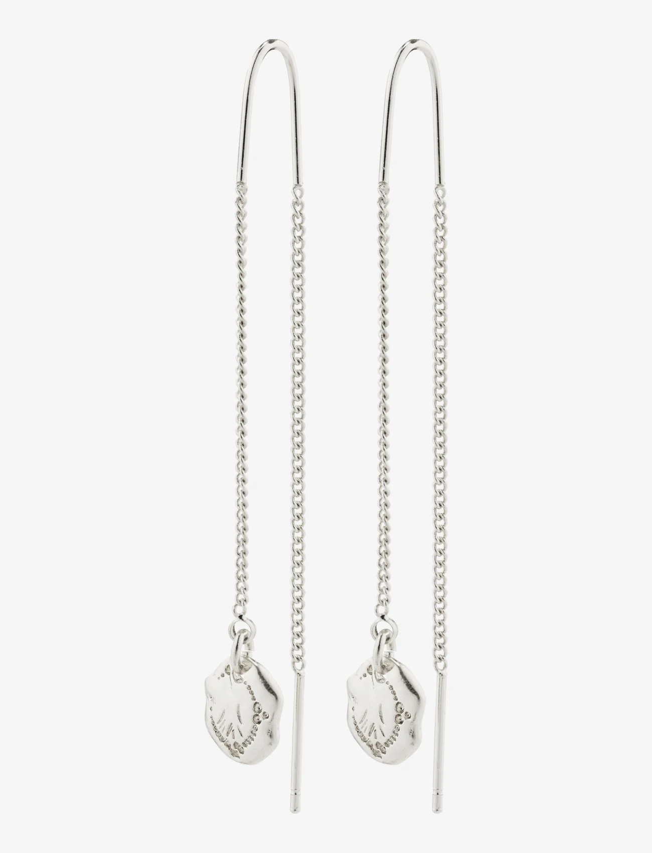 Pilgrim - JOLA recycled long chain earrings - hängande örhängen - silver plated - 0