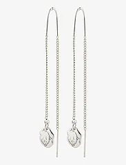 Pilgrim - JOLA recycled long chain earrings - kabamieji auskarai - silver plated - 0