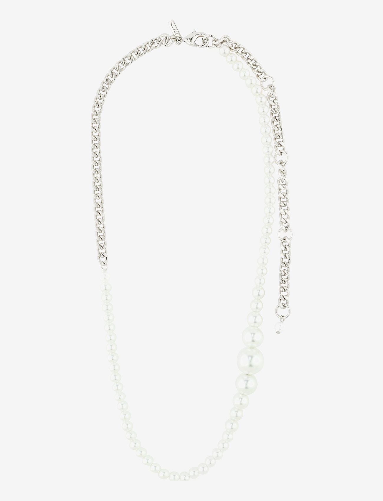 Pilgrim - RELANDO pearl necklace - pērļu kaklarotas - silver plated - 1