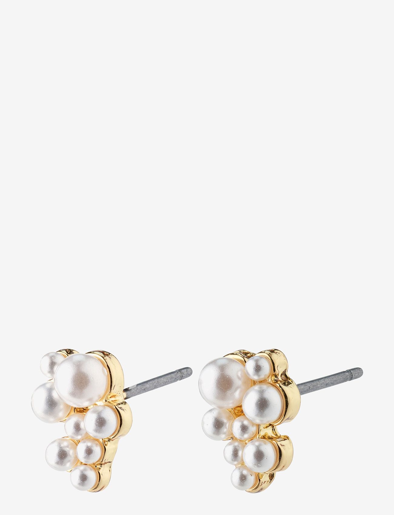 Pilgrim - RELANDO pearl earrings - perleøreringe - gold plated - 0