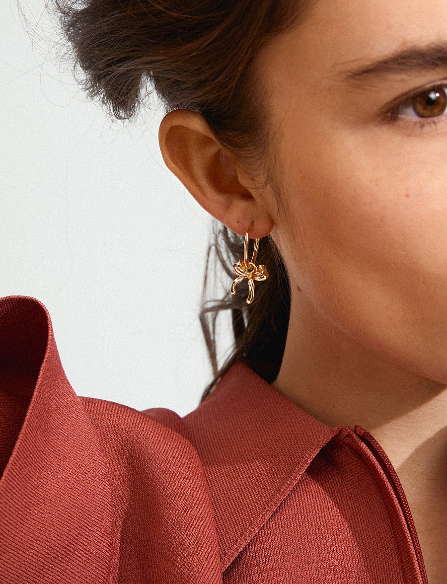 Pilgrim - CASSIAN hoop earrings gold-plated - rõngad - gold plated - 2