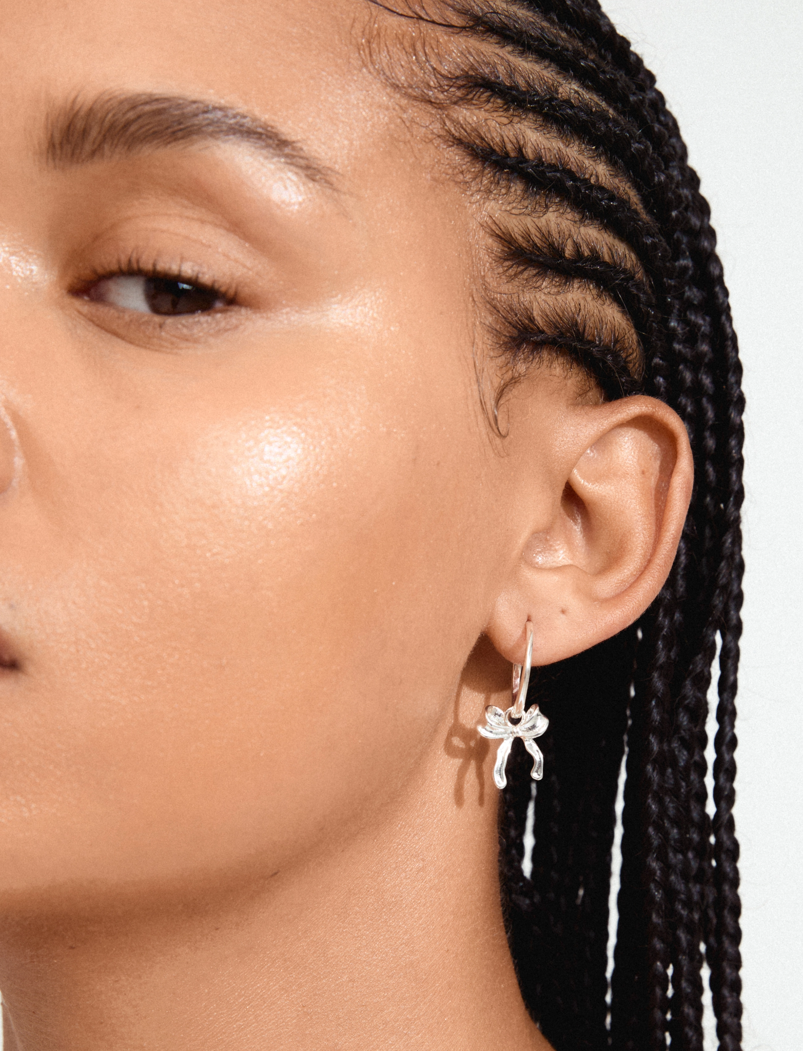 Pilgrim - CASSIAN recycled hoop earrings - silver plated - 2