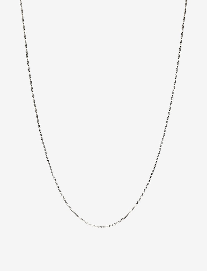 Pilgrim - NANCY necklace 60 cm - lenkekjeder - ox silver - 0