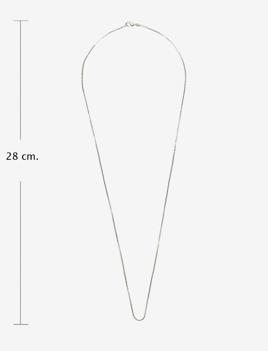 Pilgrim - NANCY necklace 60 cm - kedjehalsband - ox silver - 2