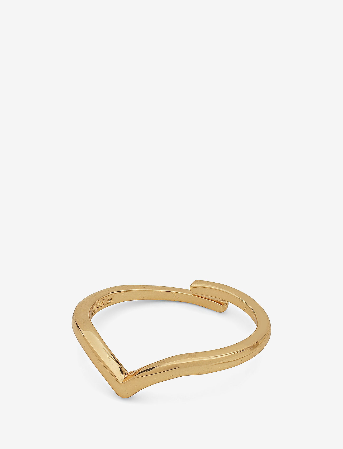 Pilgrim - LULU recycled stack ring - konfirmation - gold plated - 1