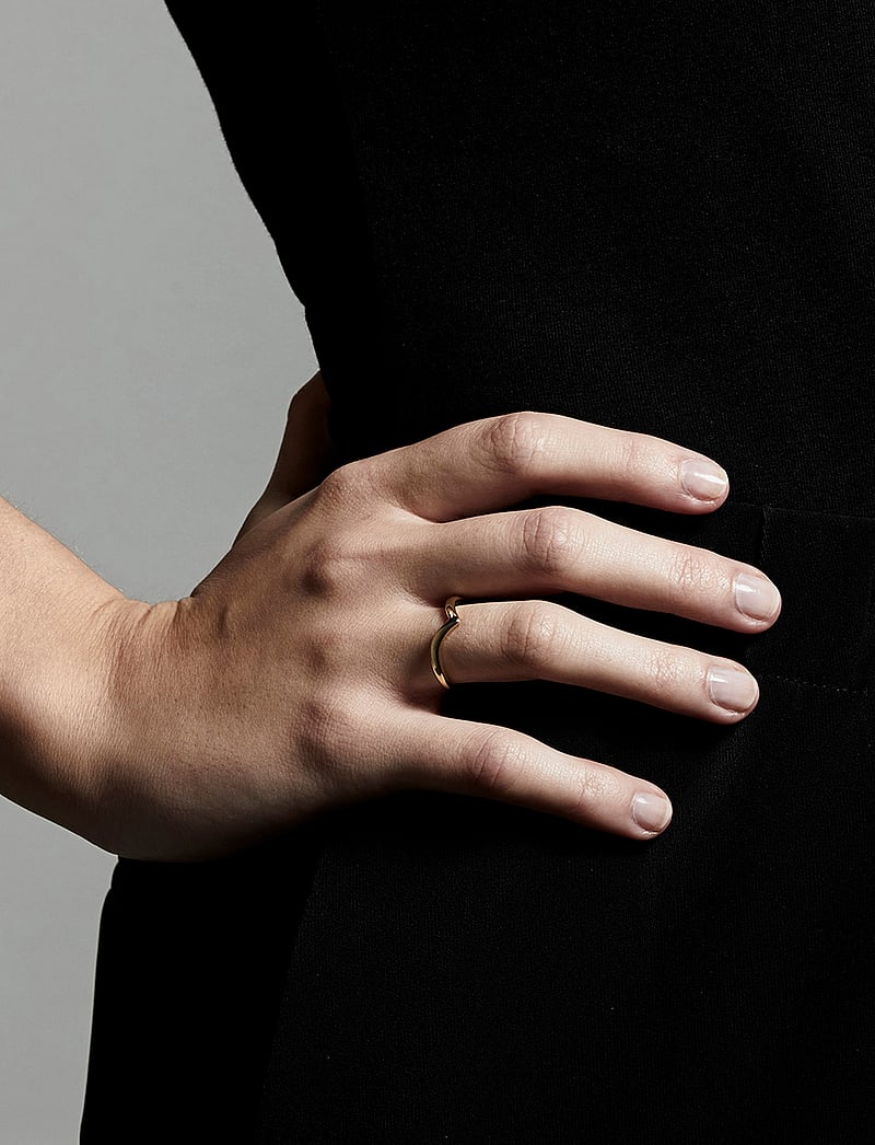 Pilgrim - LULU recycled stack ring - konfirmation - gold plated - 2