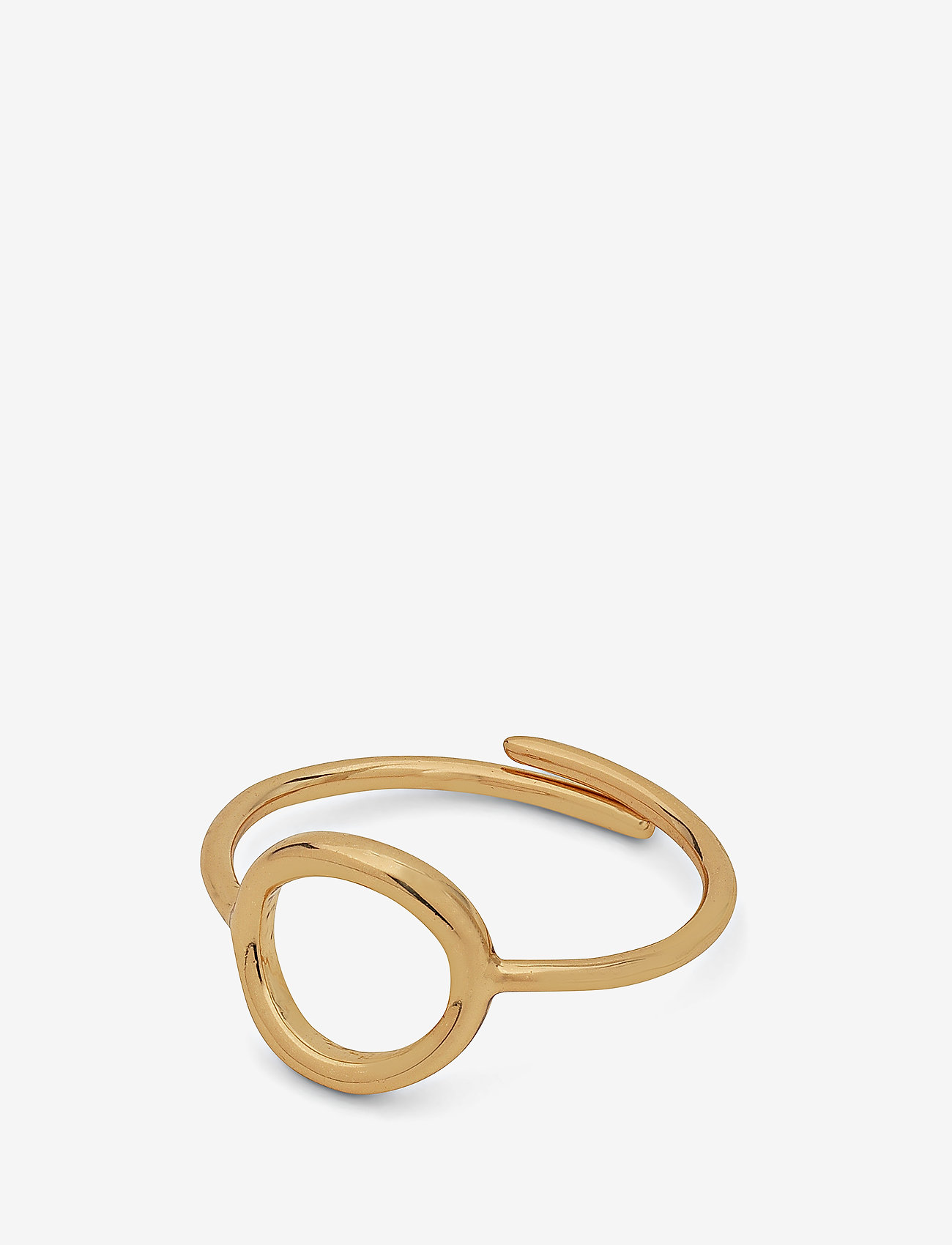 Pilgrim - LULU recycled stack ring - julegaver under 300kr - gold plated - 0