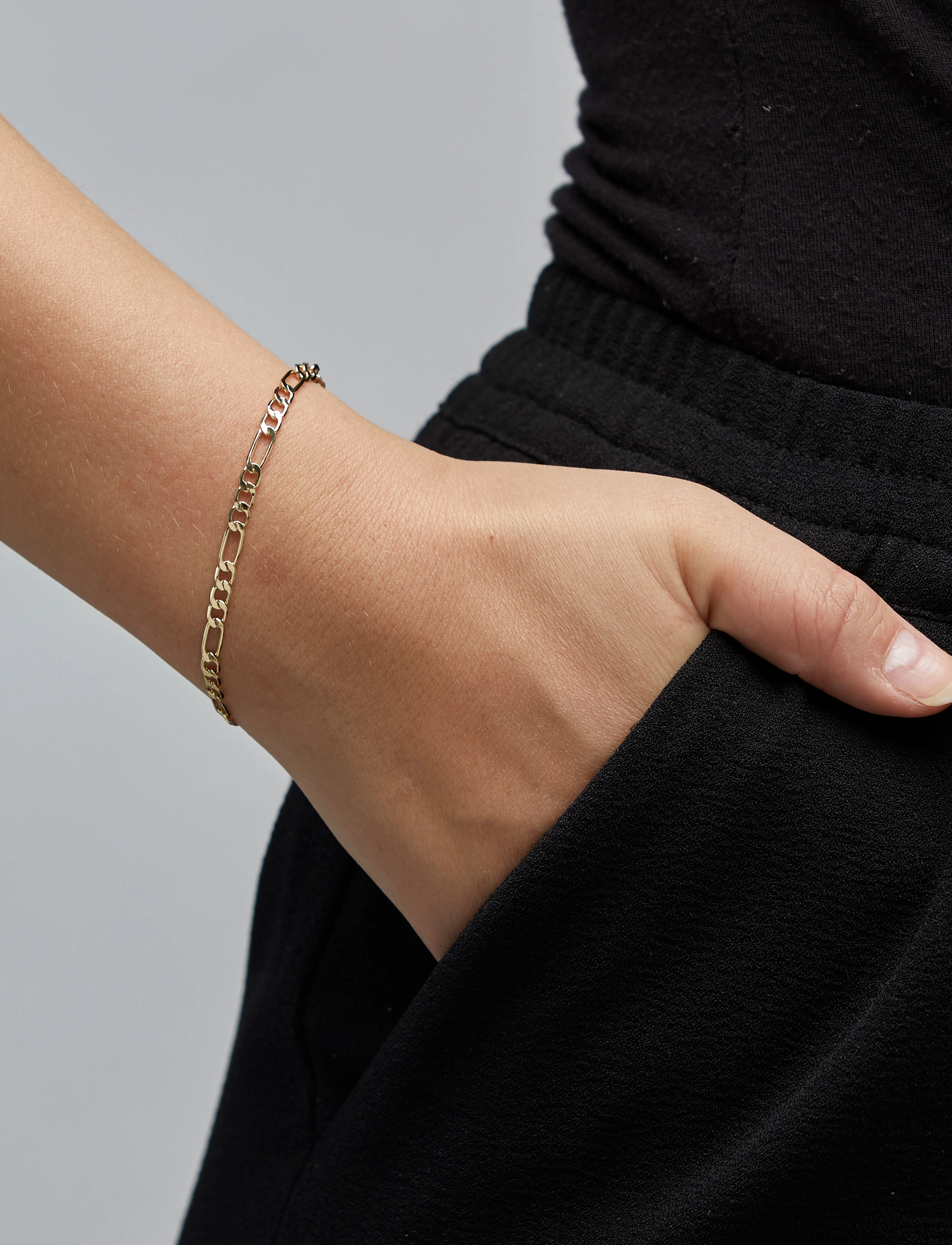 Pilgrim - DALE recycled open curb chain bracelet - gold plated - 1