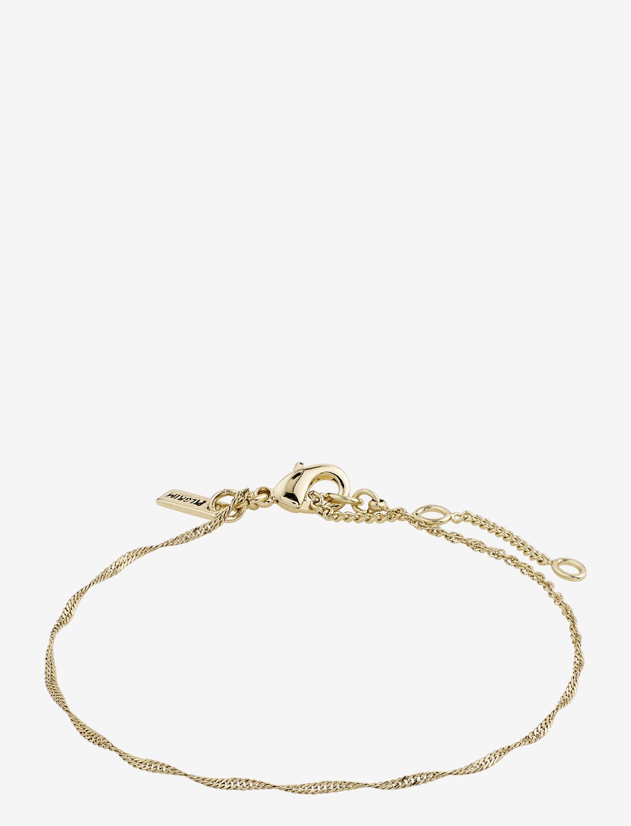 Pilgrim - PERI recycled twirl bracelet - kædearmbånd - gold plated - 1