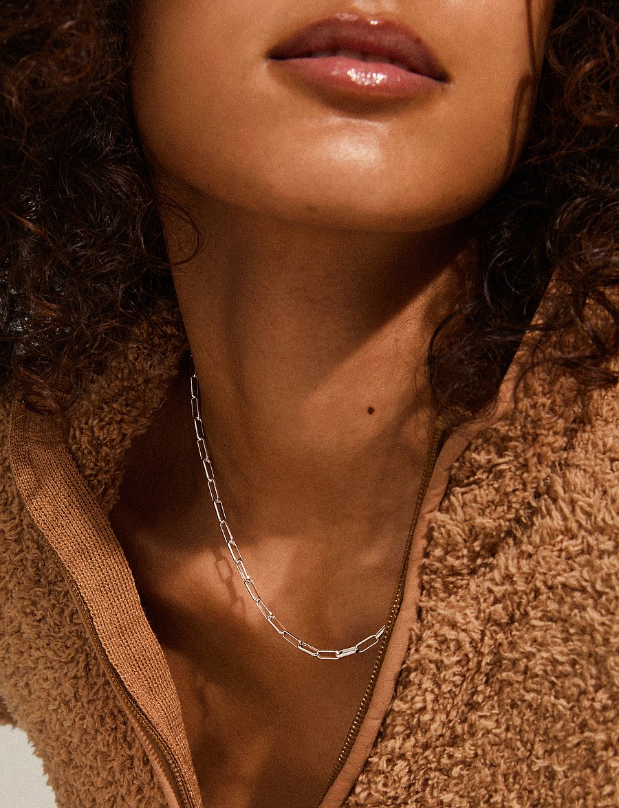 Pilgrim - RONJA recycled necklace - kedjehalsband - silver plated - 0
