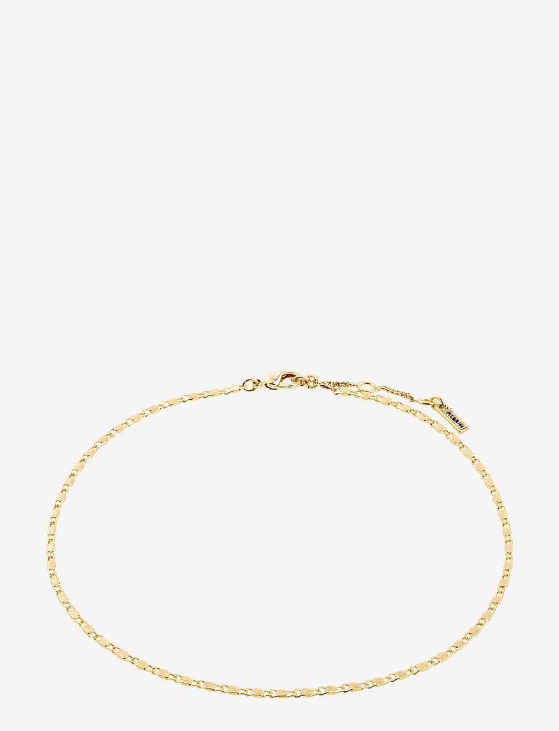 Pilgrim - PARISA recycled flat link ankle chain - konfirmation - gold plated - 1