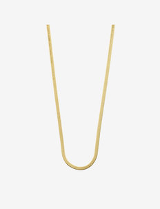 JOANNA flat snake chain necklace gold-plated, Pilgrim