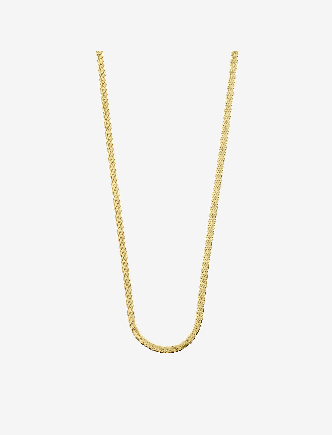 Pilgrim - JOANNA recycled flat snake chain necklace - konfirmation - gold plated - 1