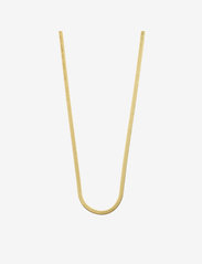 Pilgrim - JOANNA flat snake chain necklace gold-plated - festtøj til outletpriser - gold plated - 0