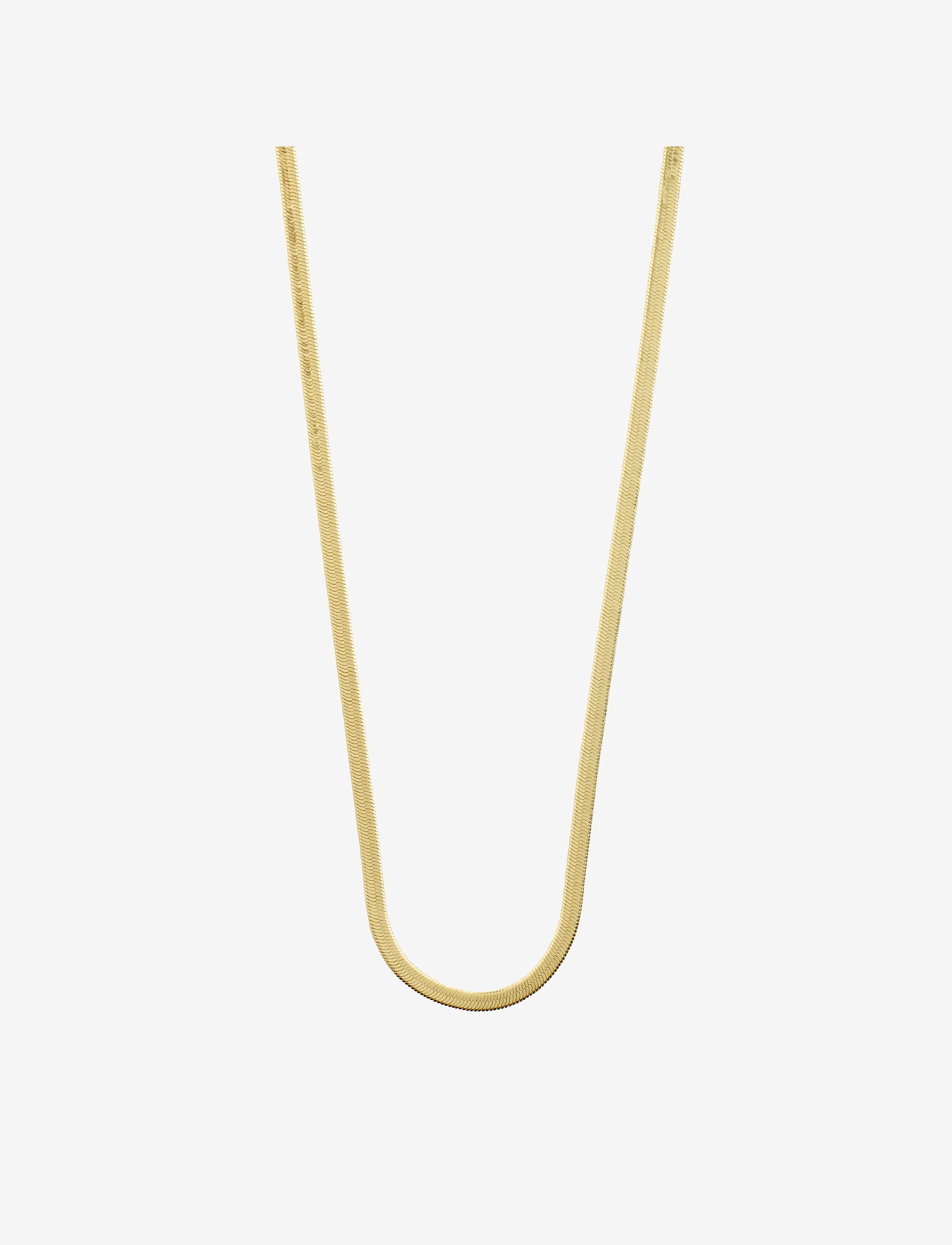 Pilgrim JOANNA recycled flat snake chain necklace - Pilgrim - GOLD PLATED / gold