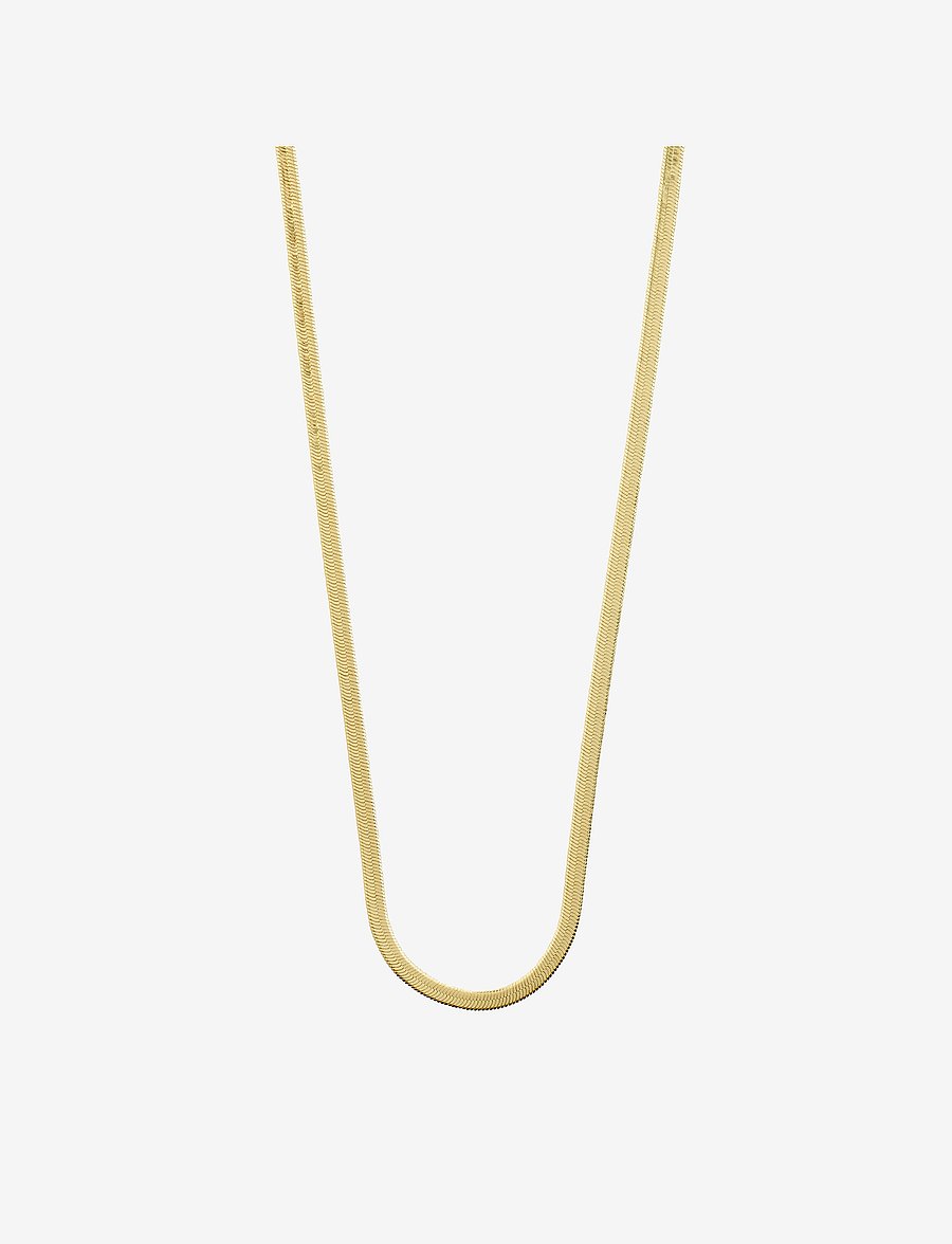Pilgrim - JOANNA recycled flat snake chain necklace - grandininiai karoliai - gold plated - 1
