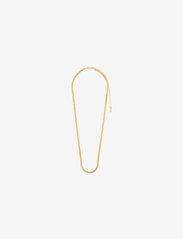Pilgrim - JOANNA flat snake chain necklace gold-plated - Ķēdīšu kaklarotas - gold plated - 1