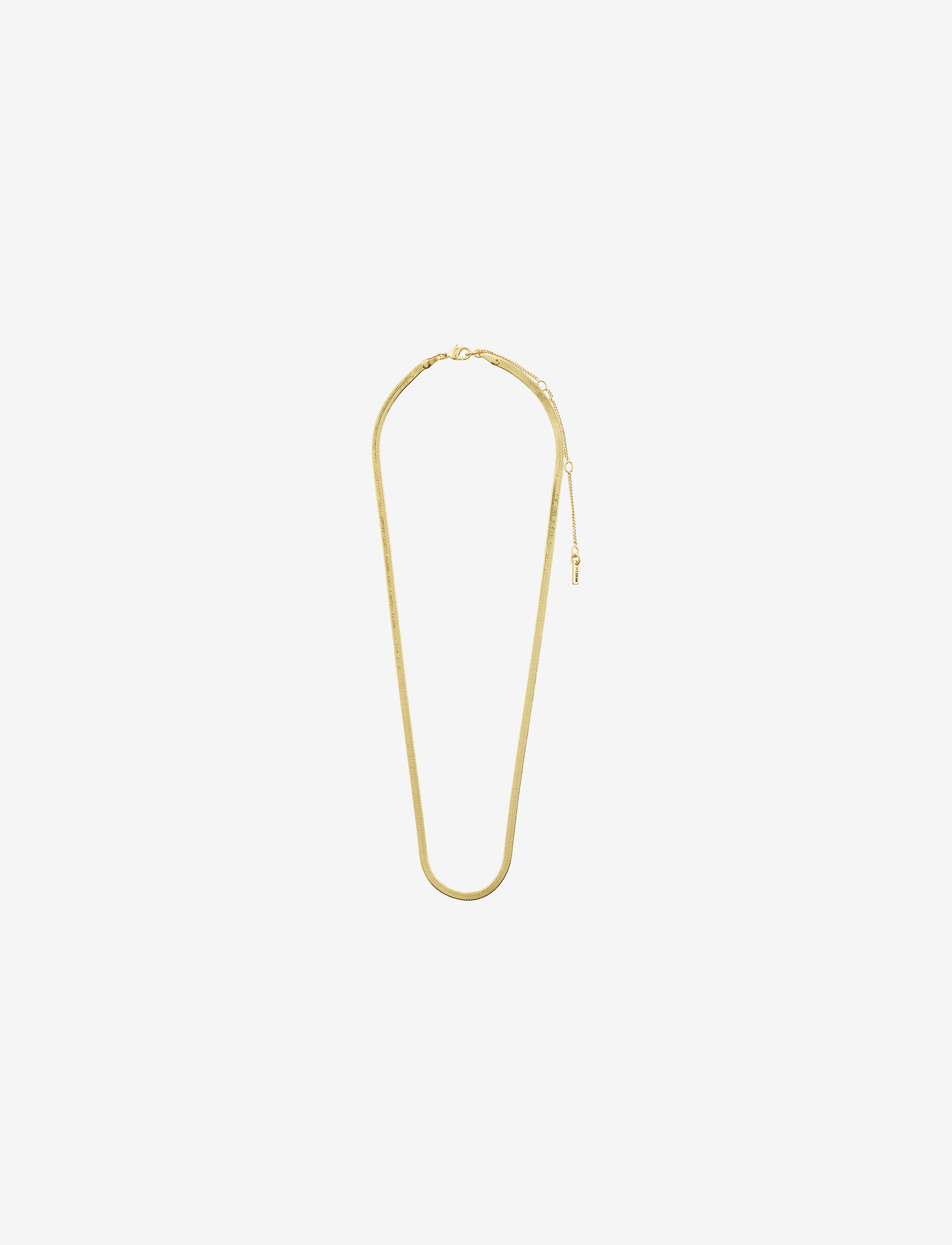 Pilgrim - JOANNA recycled flat snake chain necklace - grandininiai karoliai - gold plated - 2